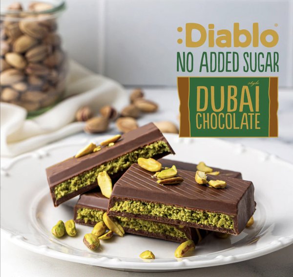DUBAI CHOCOLATE (NO ADDED SUGAR) LIMITED EDITION - 200G